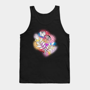 Rainbow Haze Flower Bouquet Tank Top